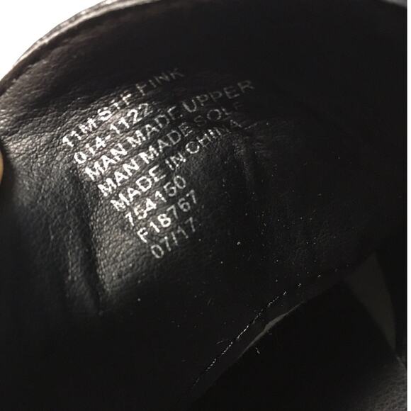 Stafford Oxford Dress Shoes Black Memory Foam Lace-Up Closed Square Toe Men's 11 - Picture 4 of 12